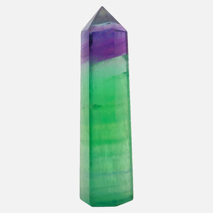 Green/Purple Fluorite Point #1