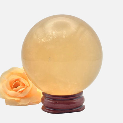 Honey Calcite Sphere #1