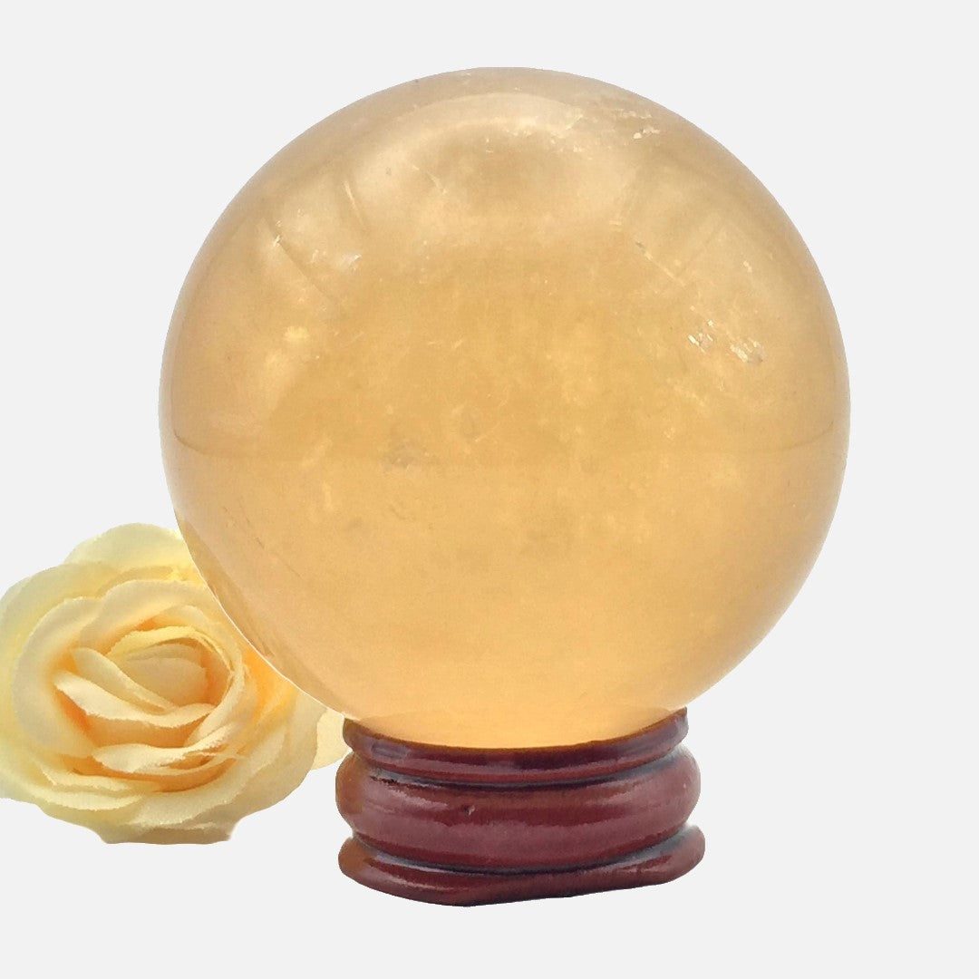 Honey Calcite Sphere #2