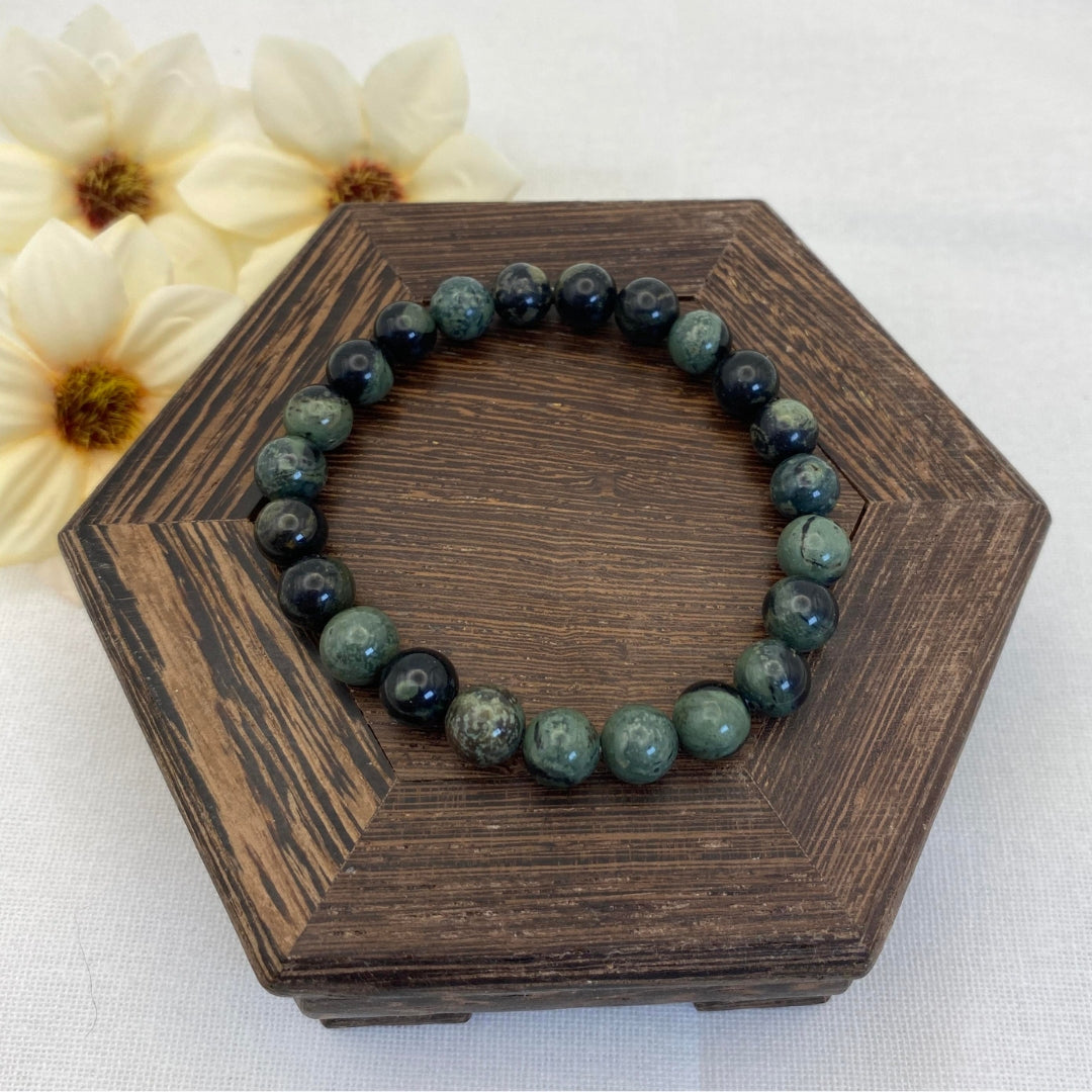 8mm Kambaba Jasper Stretch Bracelet - Standard & Relaxed-Fit!