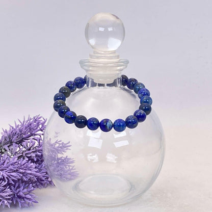 8mm Lapis Lazuli Stretch Bracelet - Standard & Relaxed-Fit!