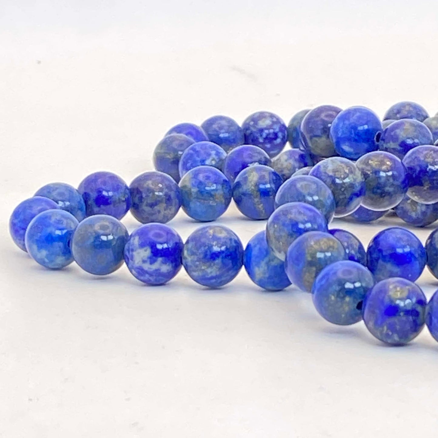 8mm Lapis Lazuli Stretch Bracelet - Standard & Relaxed-Fit!