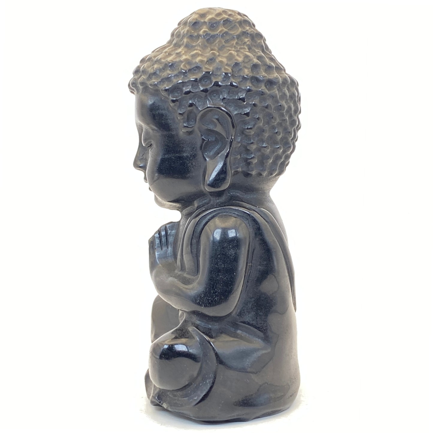 Black Obsidian Buddha - LARGE