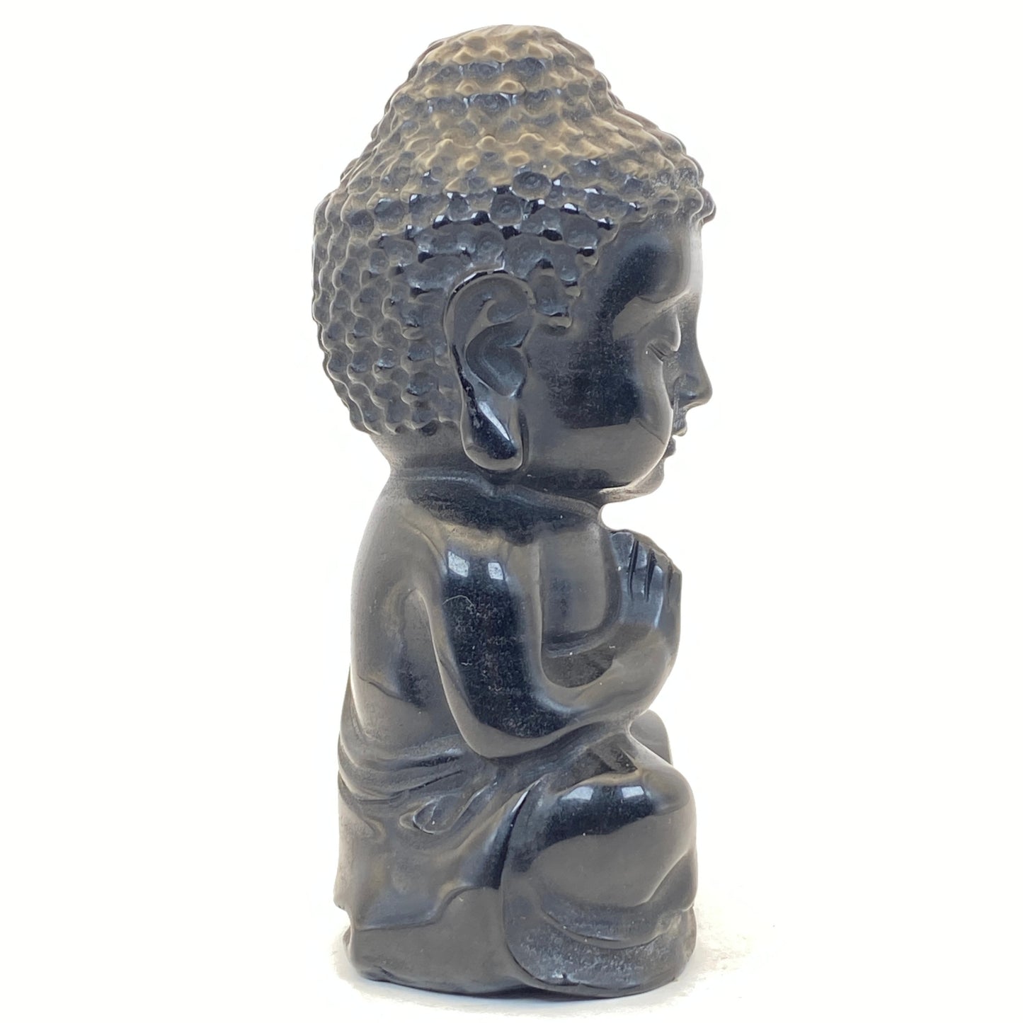 Black Obsidian Buddha - LARGE