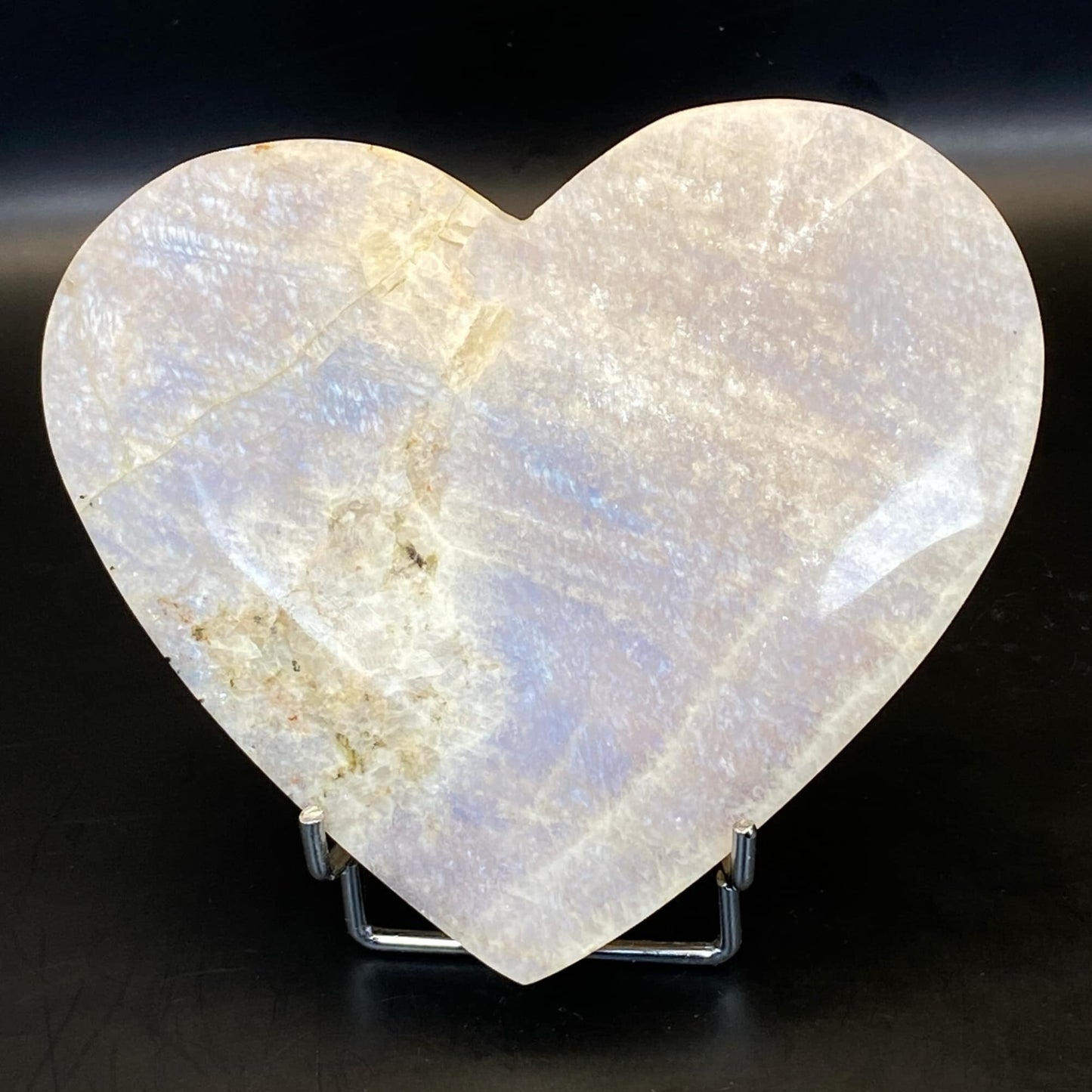 Rainbow Moonstone Heart #7 - LARGE