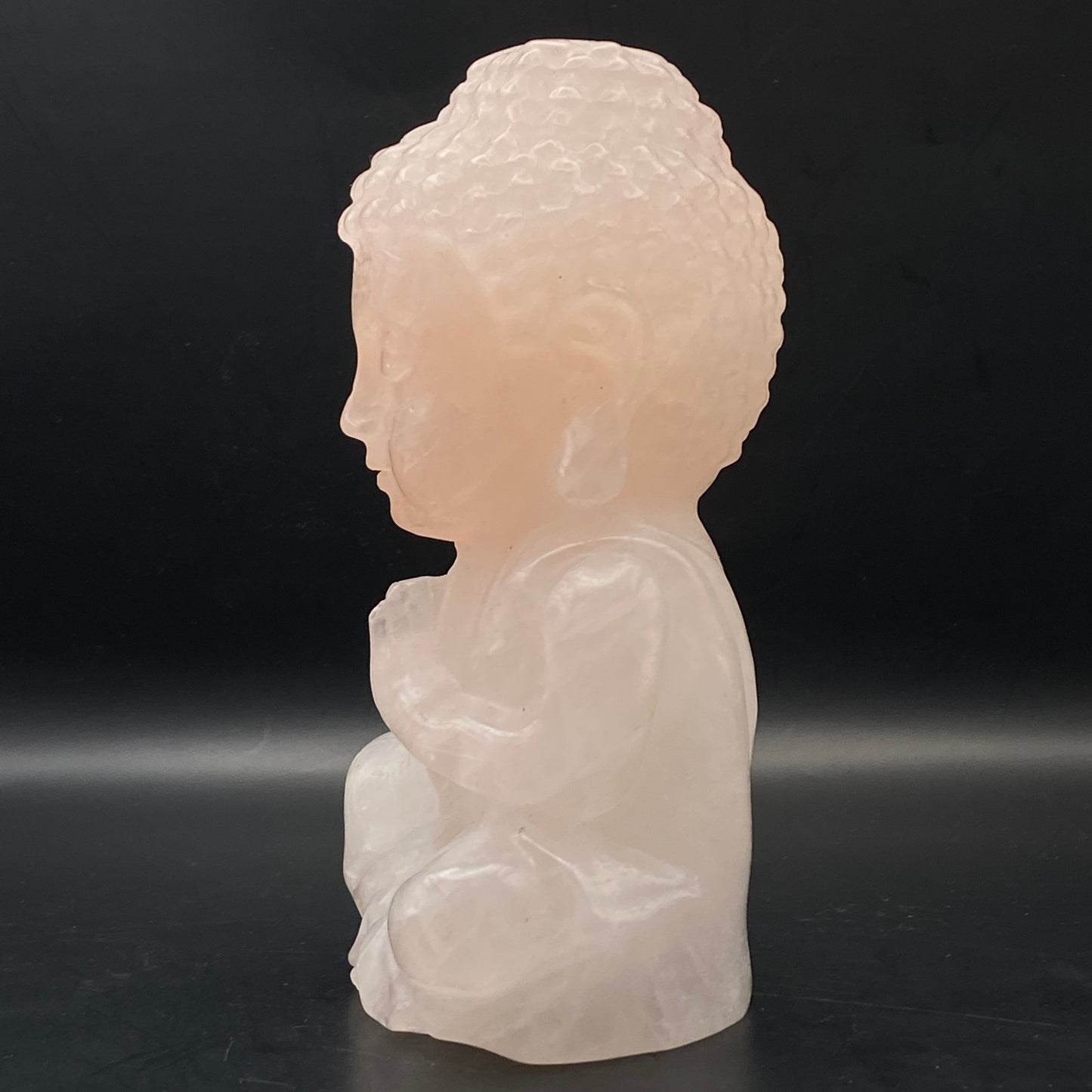 Rose Quartz Buddha - LARGE - Over 1kg!