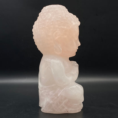 Rose Quartz Buddha - LARGE - Over 1kg!