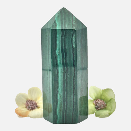 Genuine Natural Malachite Point #2