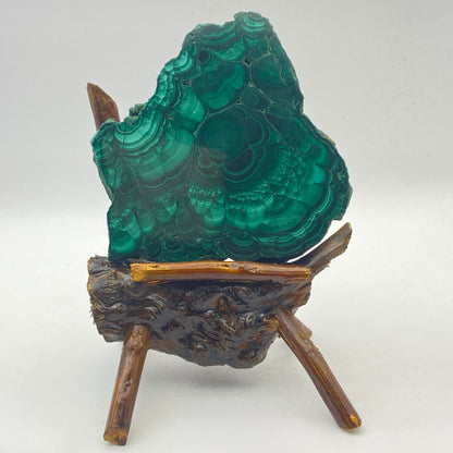 Natural Malachite Slab #2 with FREE Stand!