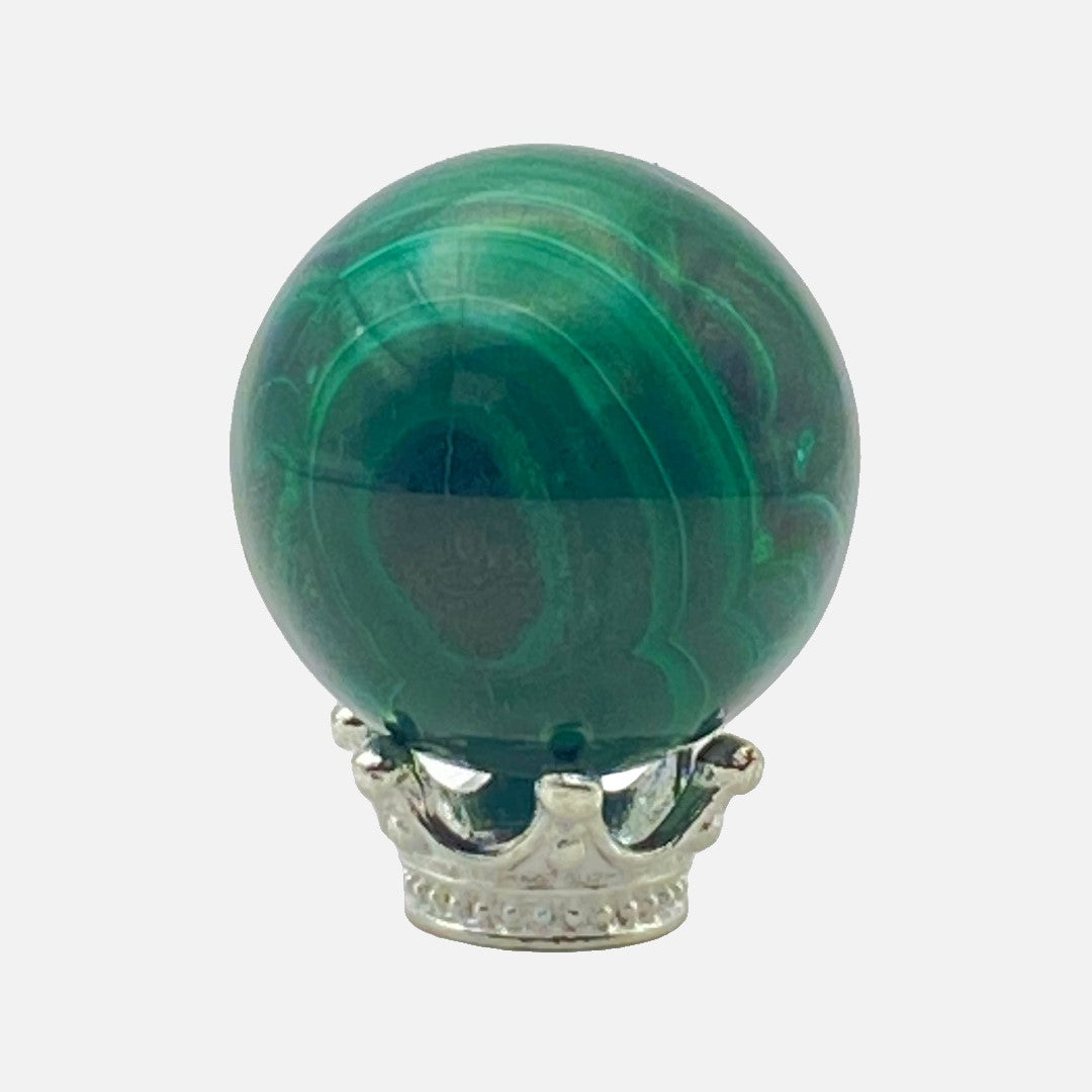 Genuine Natural Malachite Sphere #1 - Mini