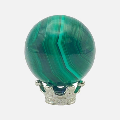 Genuine Natural Malachite Sphere #2 -Mini