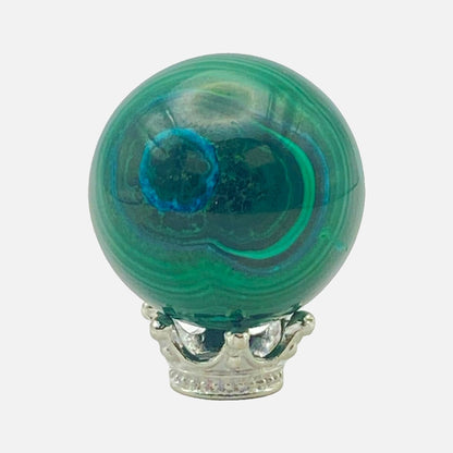 Genuine Natural Malachite Sphere #4 - Mini