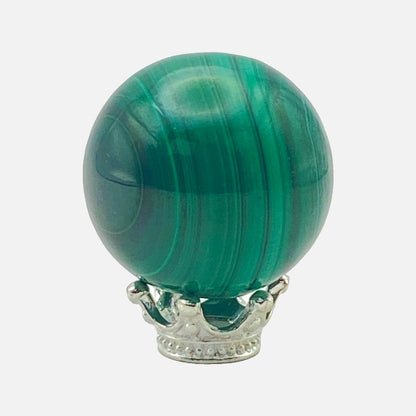 Genuine Natural Malachite Sphere #6 - Mini