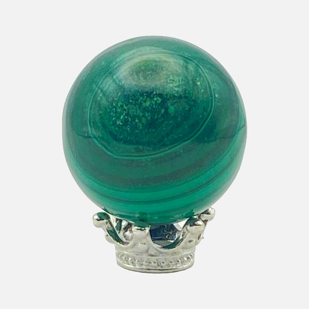 Genuine Natural Malachite Sphere #6 - Mini