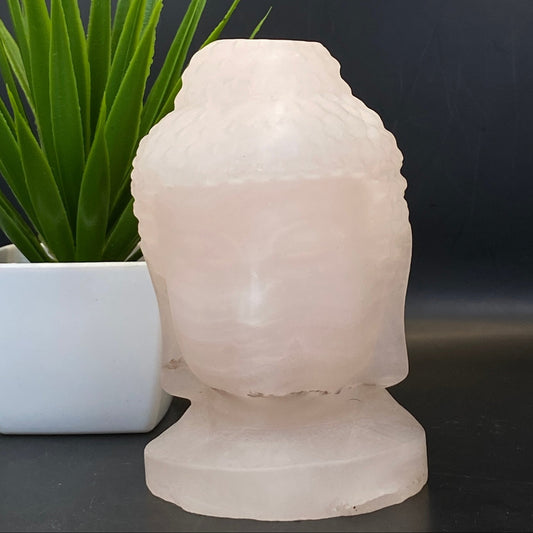 Dendritic Mangano Calcite Buddha Head - LARGE