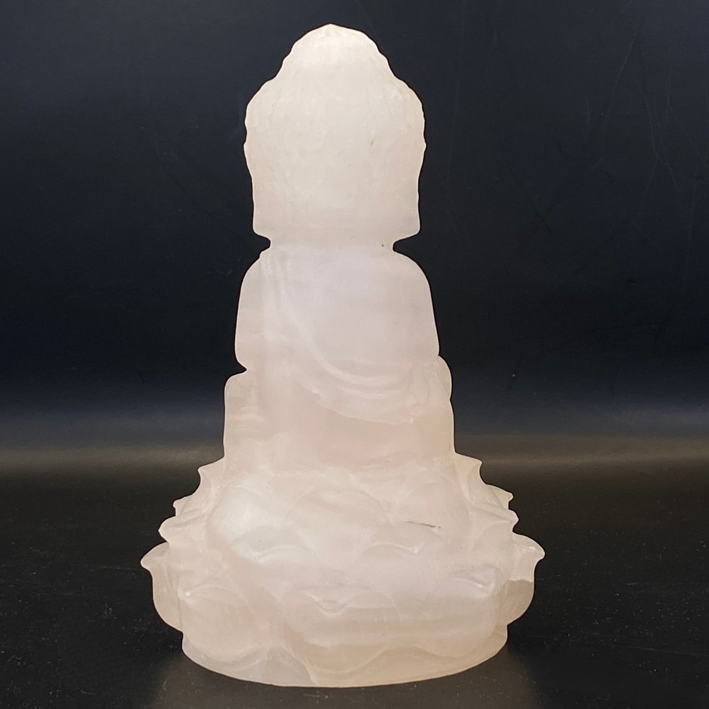 Mangano Calcite Buddha on Lotus - LARGE