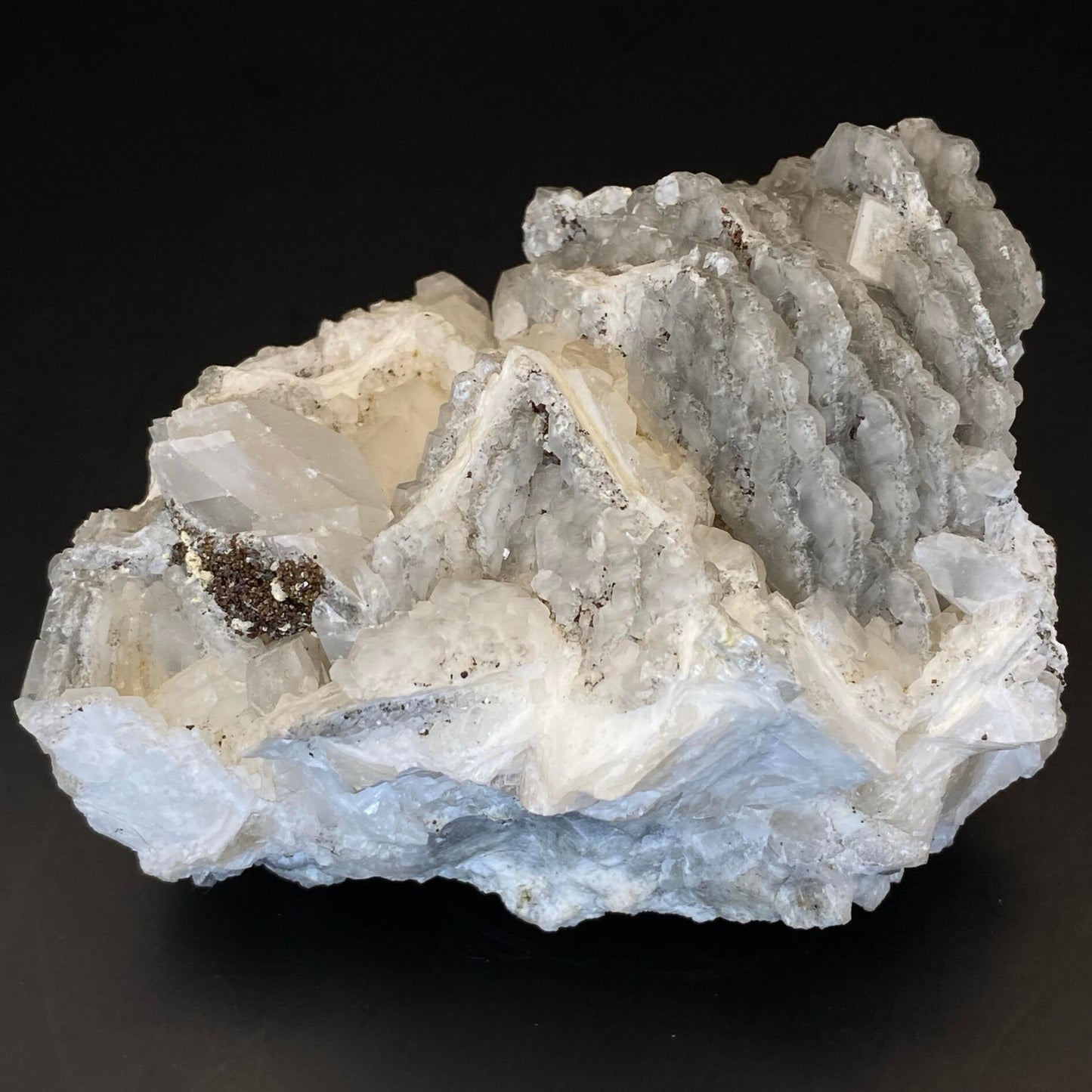 Mangano Calcite with Pyrite Specimen #2