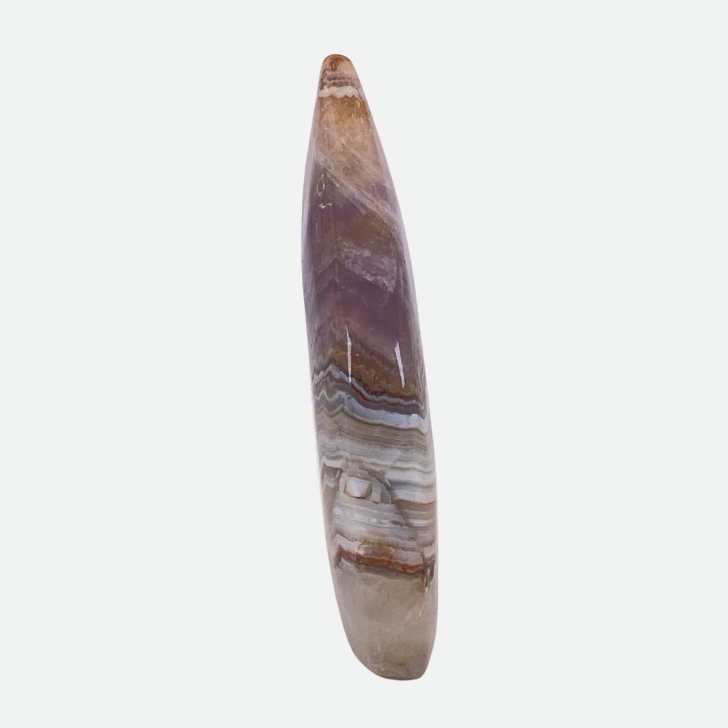 Mexican Agate with Amethyst Freeform #2