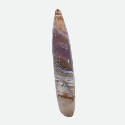 Mexican Agate with Amethyst Freeform #2