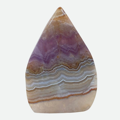 Mexican Agate with Amethyst Freeform #2