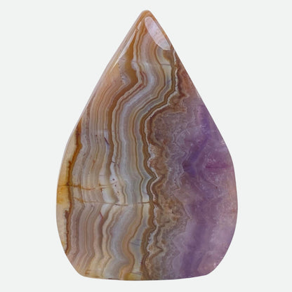 Mexican Agate with Amethyst Freeform #3