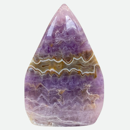 Mexican Agate with Amethyst Freeform #4