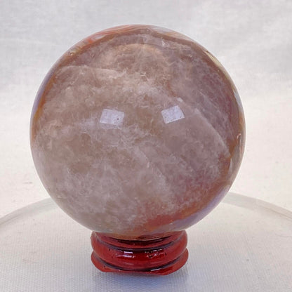 Mexican Agate with Amethyst Sphere #2