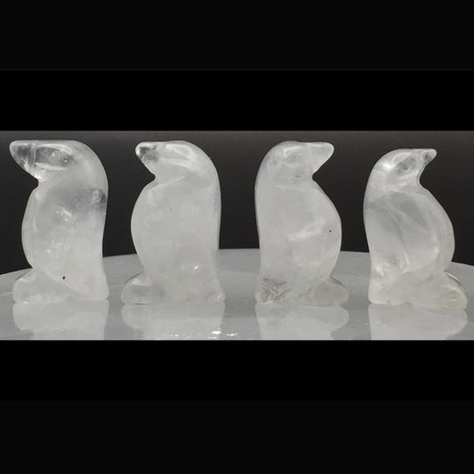 Clear Quartz Penguin - Mini