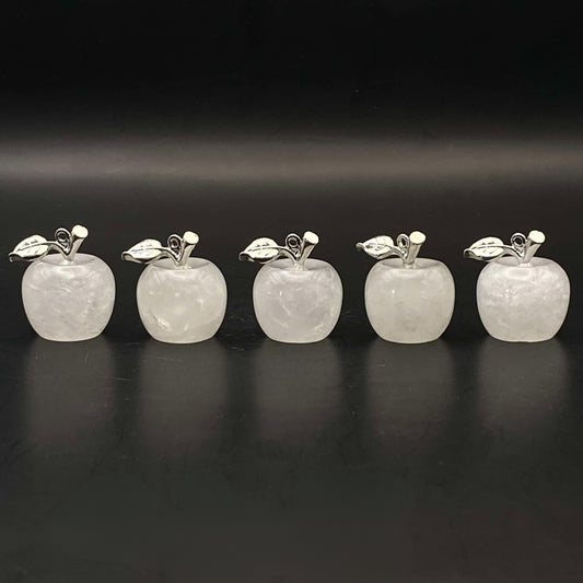 Clear Quartz Apple - Mini