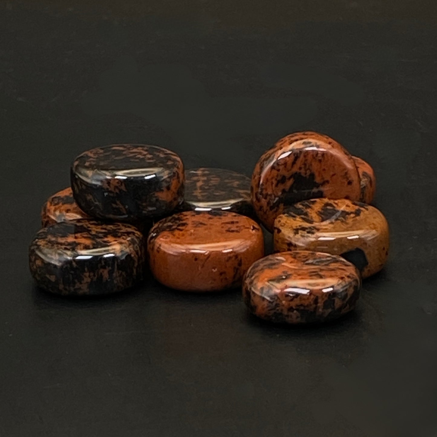 Mahogany Obsidian Mini Coin