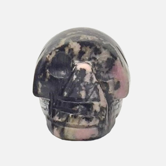 Rhodonite Skull - Mini