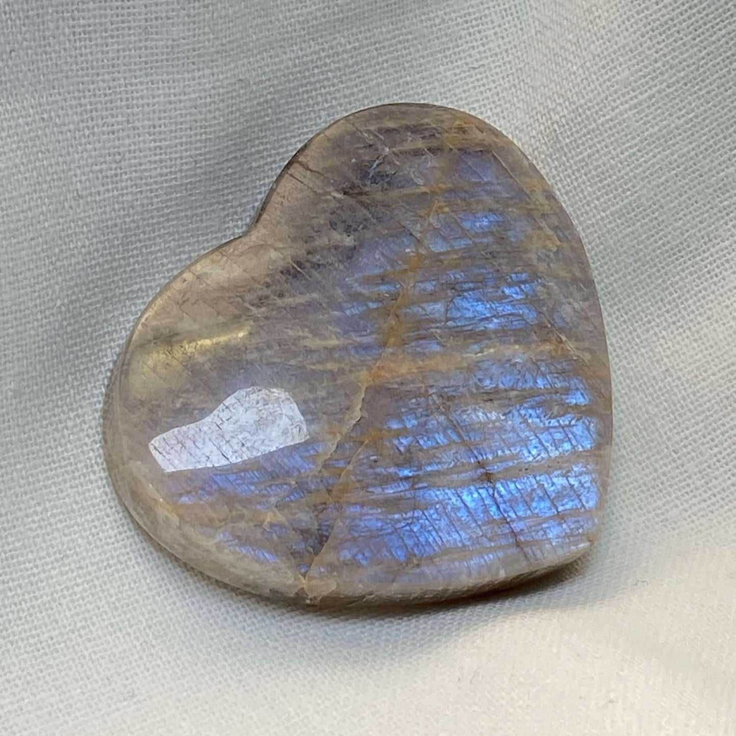 Rainbow Moonstone Heart #3