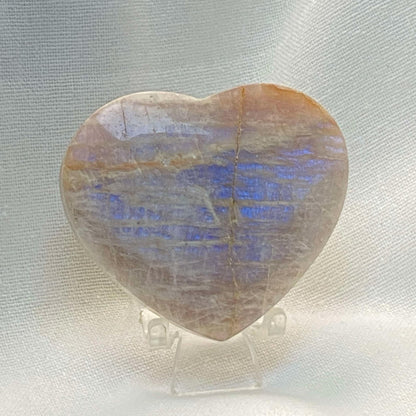 Rainbow Moonstone Heart #3