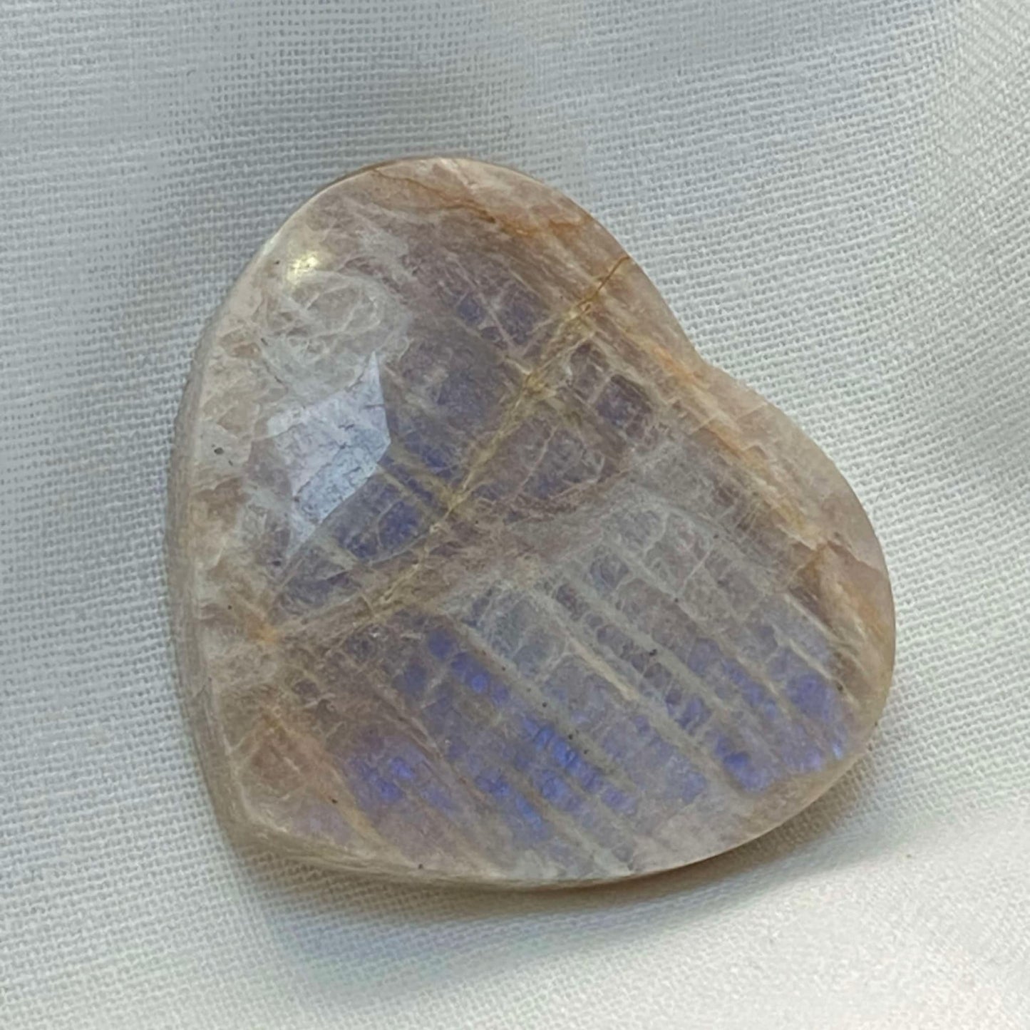 Rainbow Moonstone Heart #4