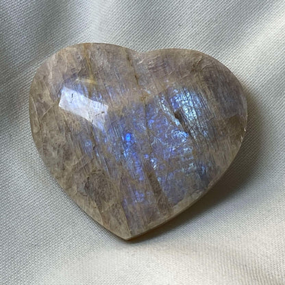 Rainbow Moonstone Heart #6