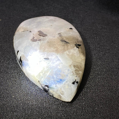 Rainbow Moonstone with Black Tourmaline Freeform #1