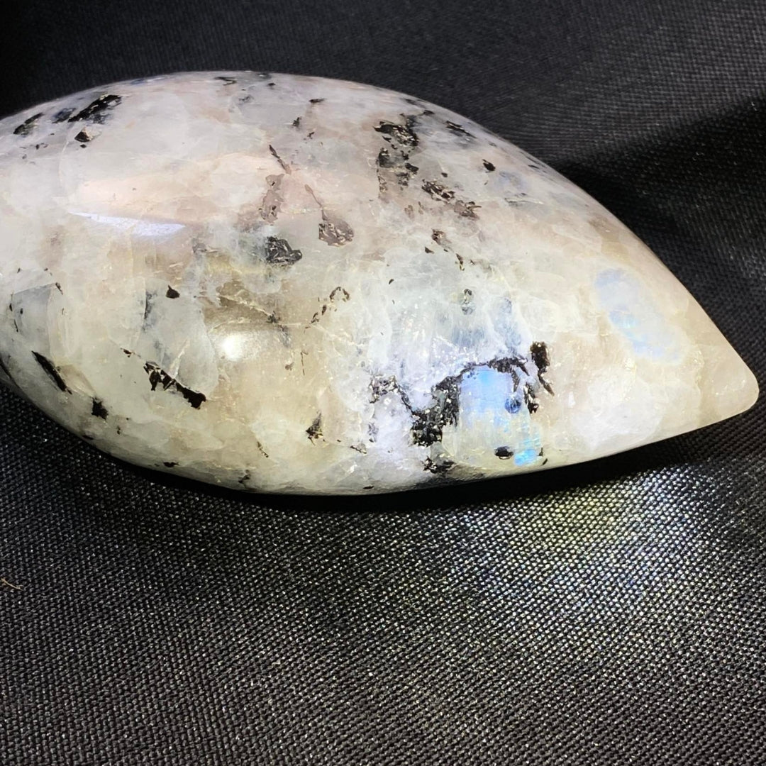 Rainbow Moonstone with Black Tourmaline Freeform #3