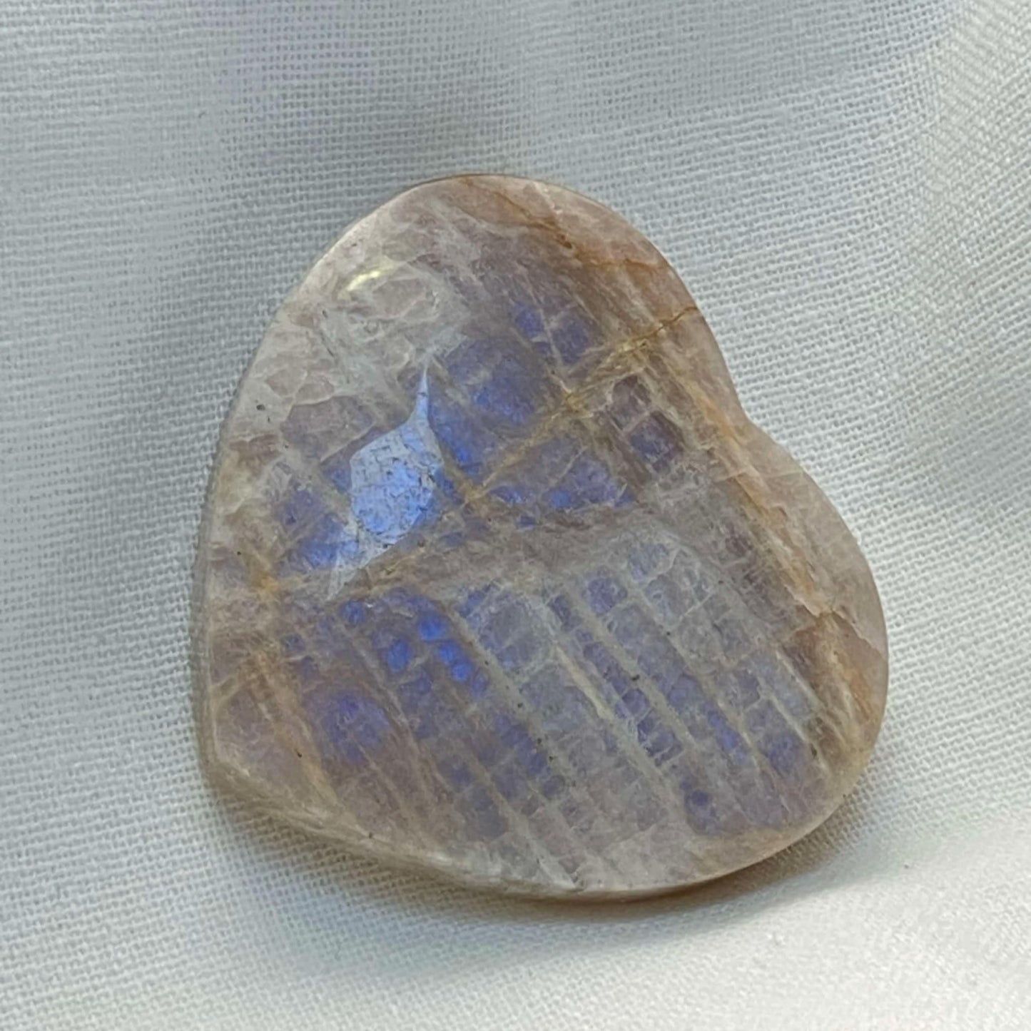 Rainbow Moonstone Heart #4