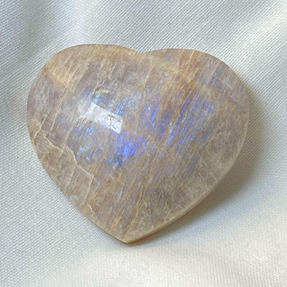 Rainbow Moonstone Heart #6