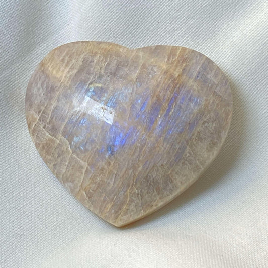 Rainbow Moonstone Heart #6