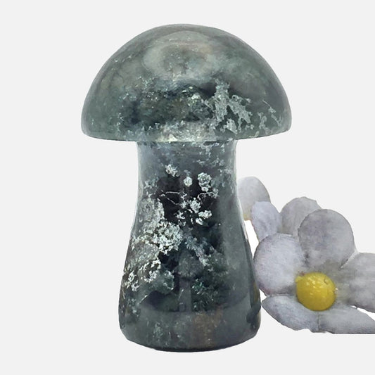 Moss Agate Mushroom