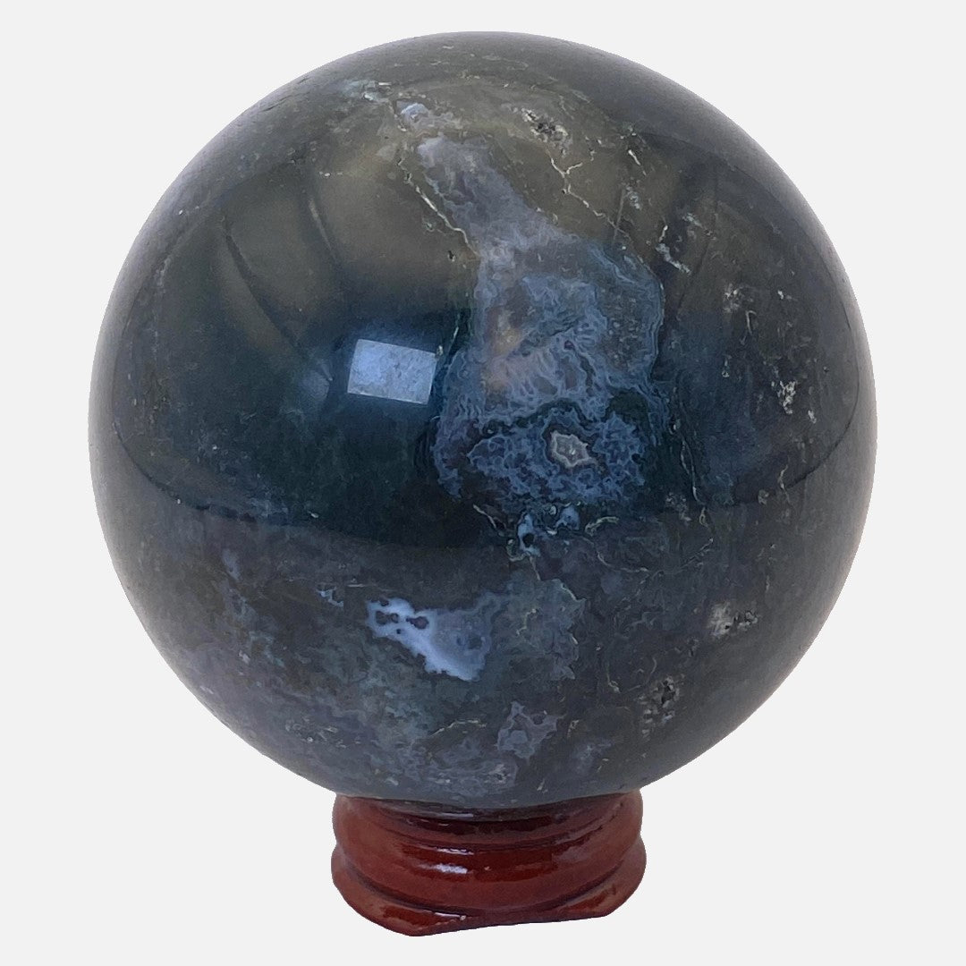 Moss Agate Sphere #1