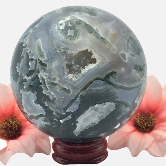 Moss Agate Sphere #3