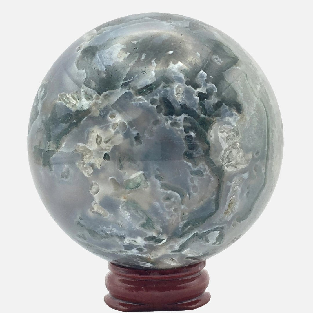 Moss Agate Sphere #3