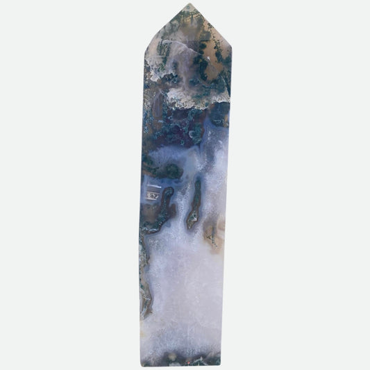 Moss Agate Tower #2 - Room 1 - 20.4cm