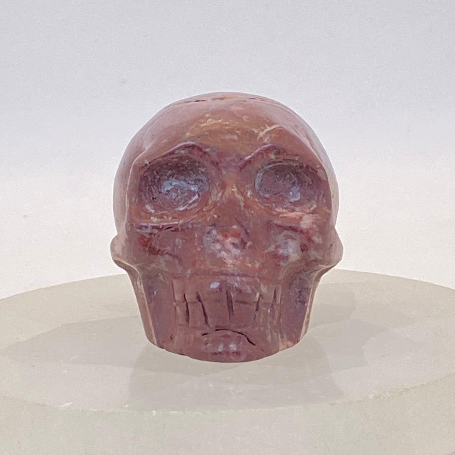 Burgundy Ocean Jasper Skull #3