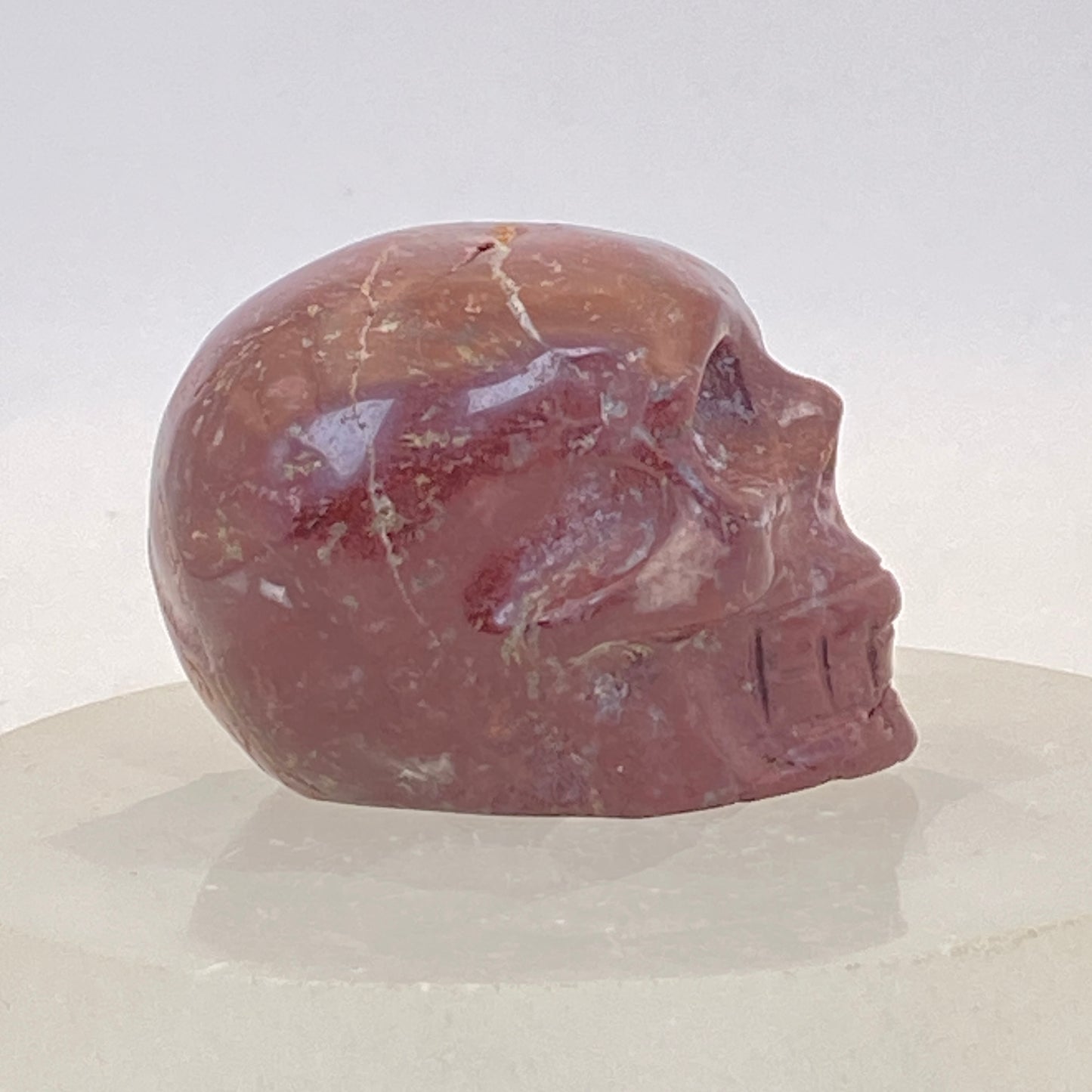 Burgundy Ocean Jasper Skull #3