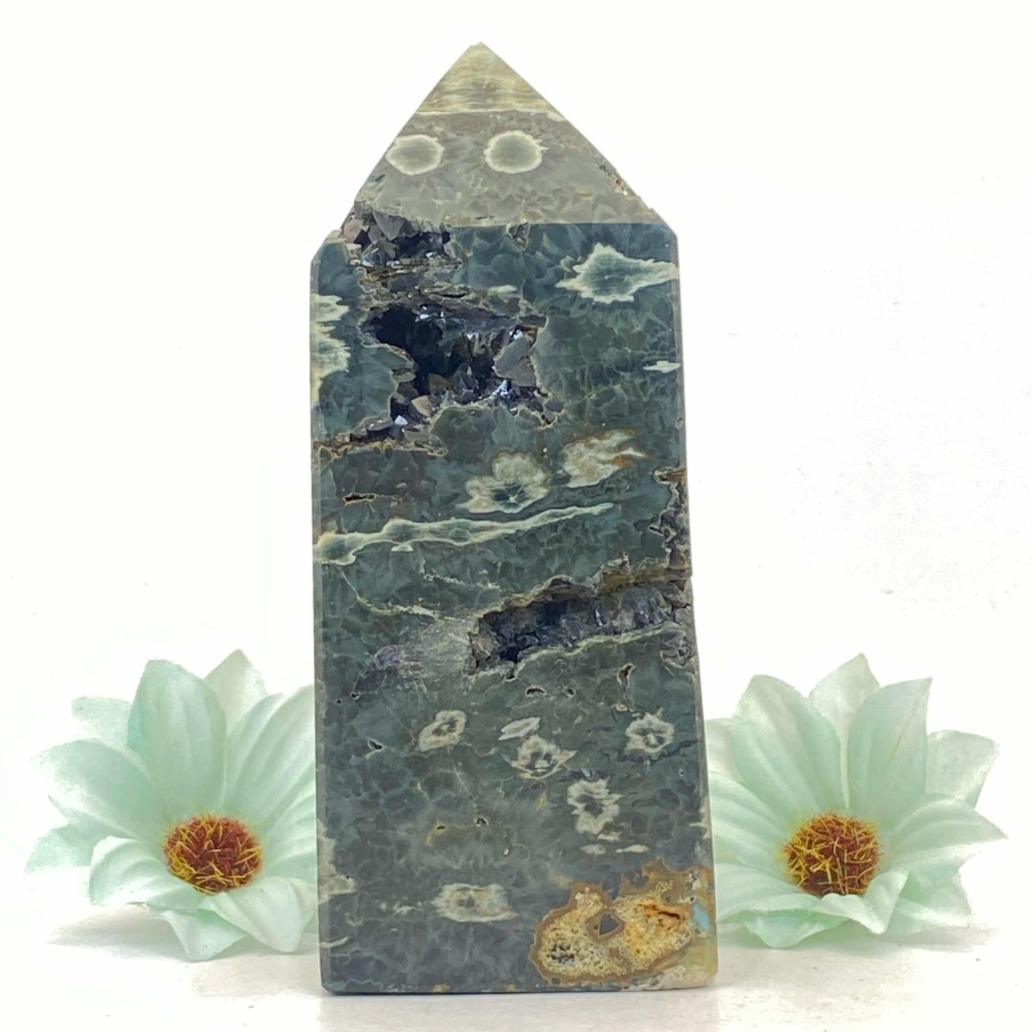 Ocean Jasper Tower #1 - Druzy!