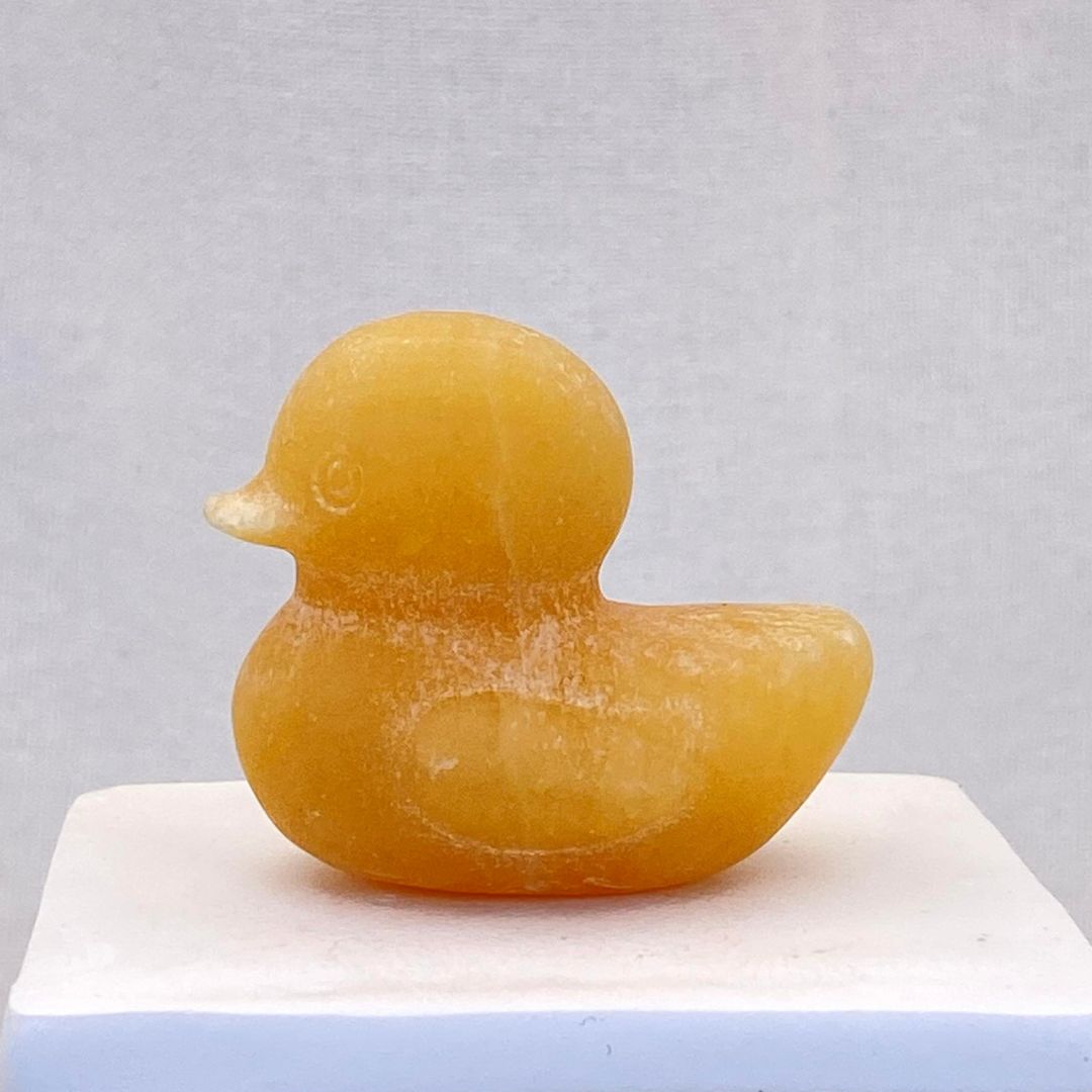 Orange Calcite Duck #1