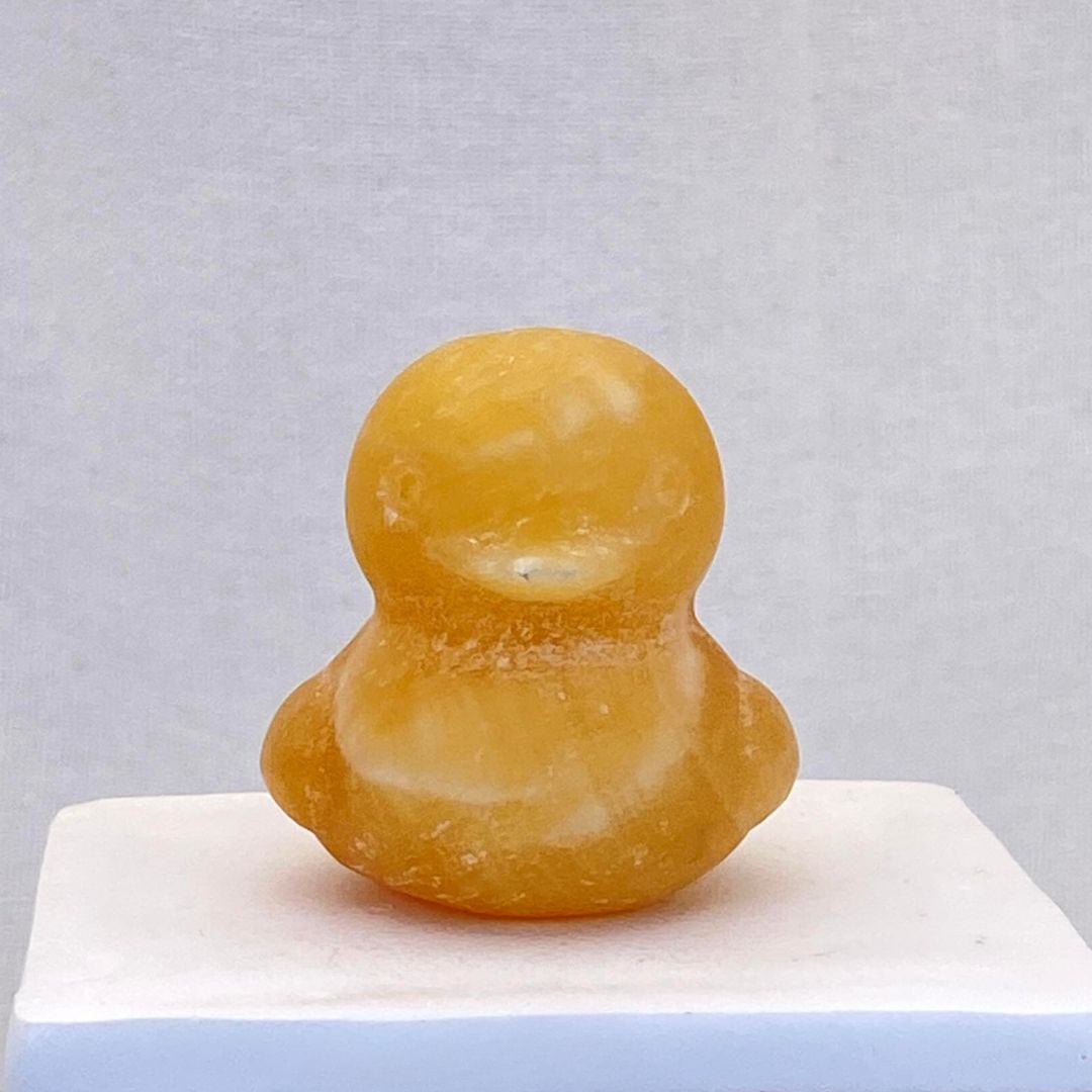 Orange Calcite Duck #2